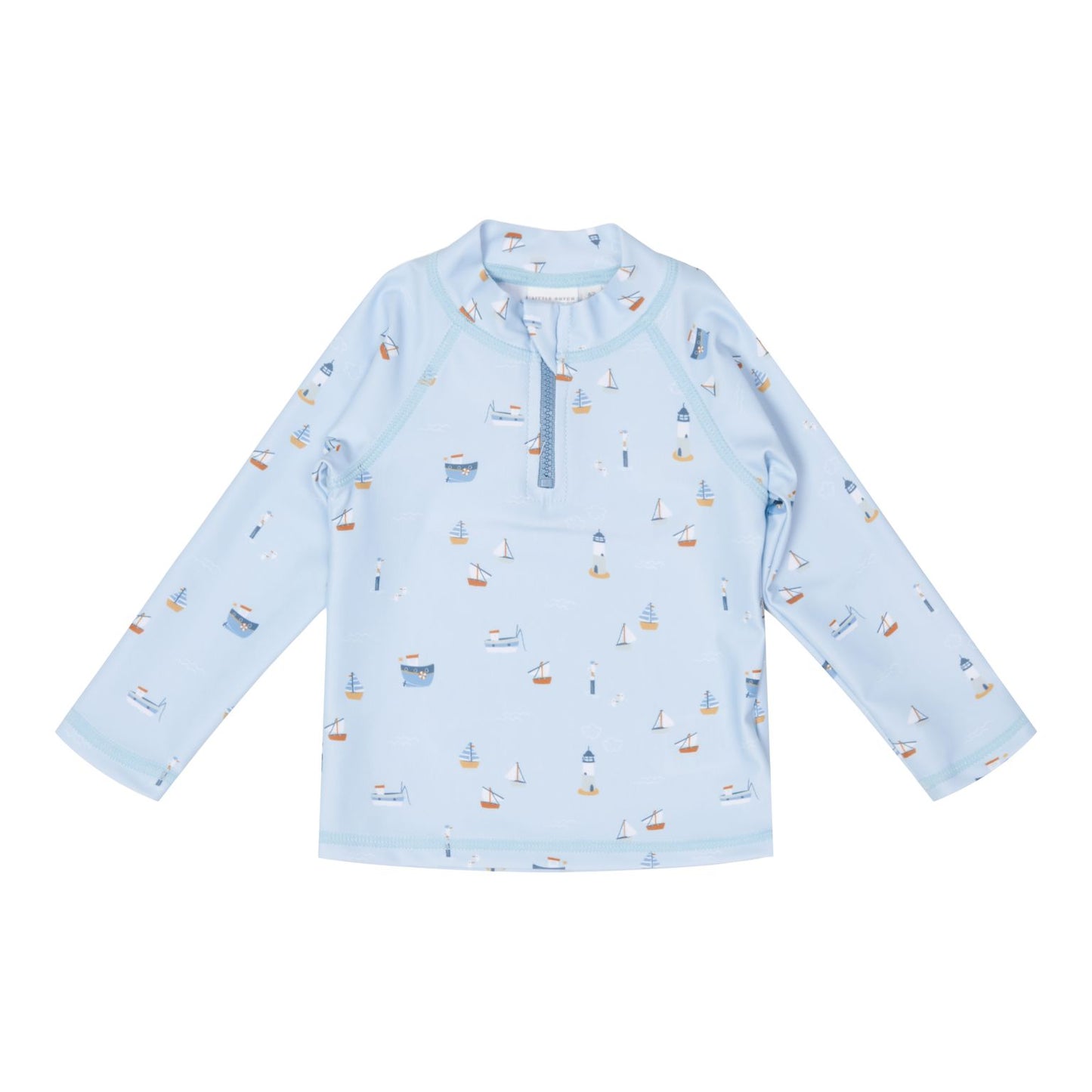 Bluza cu maneca lunga cu protectie UV 50+ - Sailors Bay Blue - Little Dutch