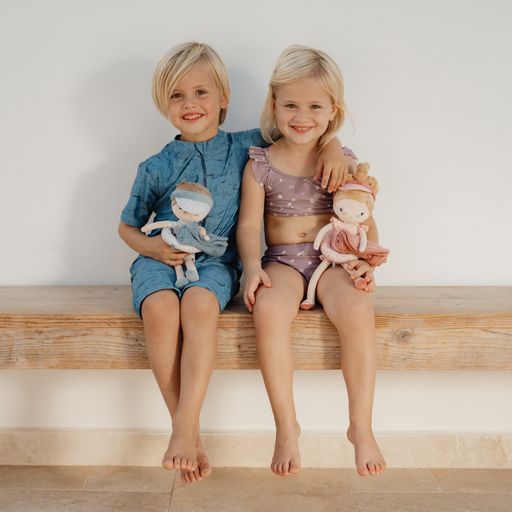 Costum de baie intreg copii cu protectie UV 50+ - Sea Life Blue - Little Dutch