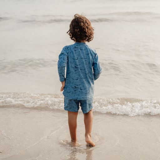 Sort pentru baie cu protectie UV 50+ - Sea Life Blue - Little Dutch