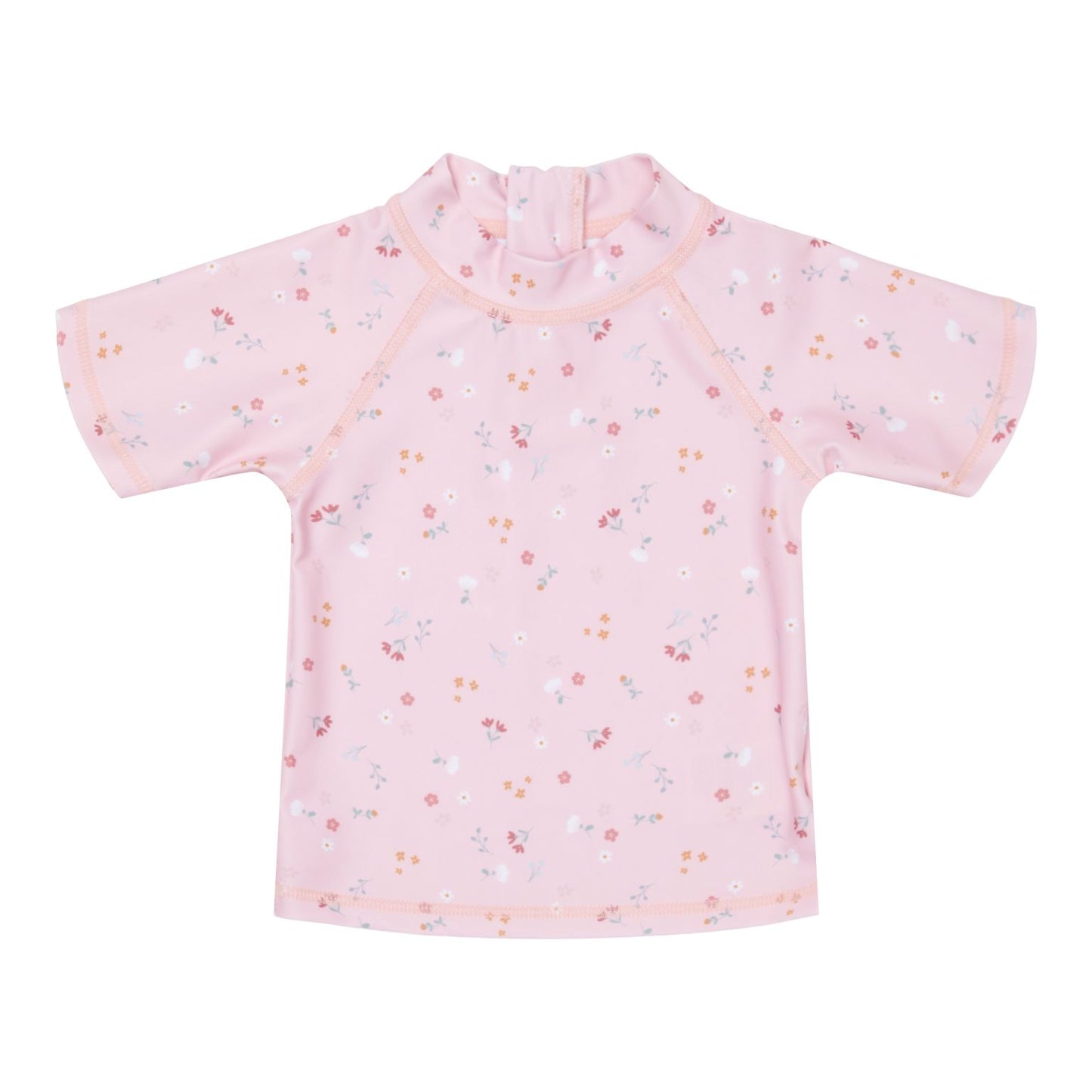 Tricou cu protectie UV 50+ - Little Pink Flowers - Little Dutch
