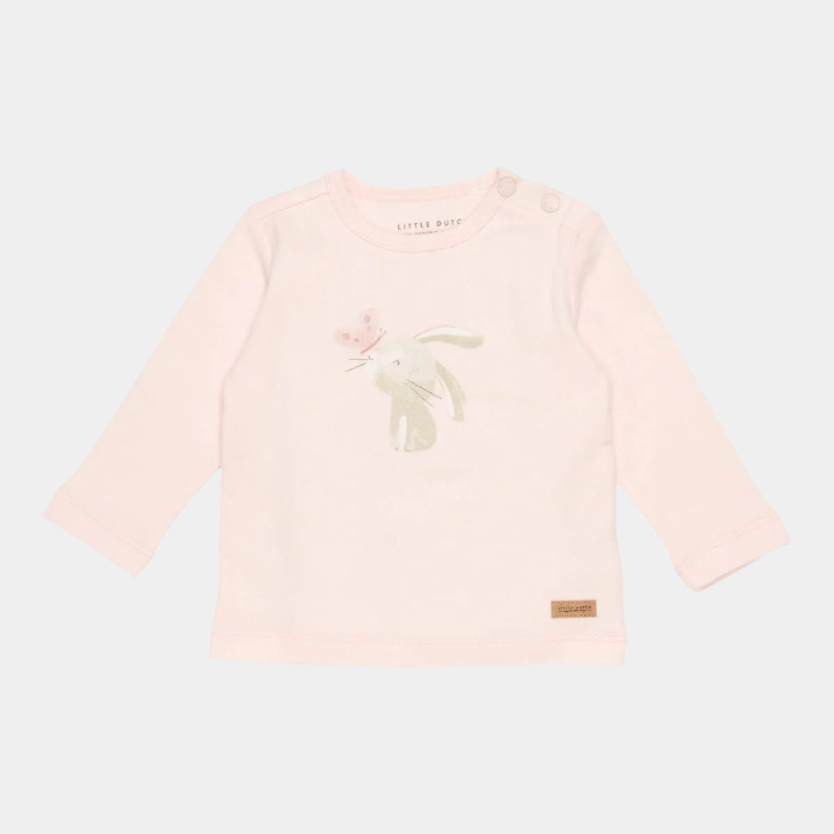bluza-bumbac-organic-bunny-butterfly-pink-little-dutch