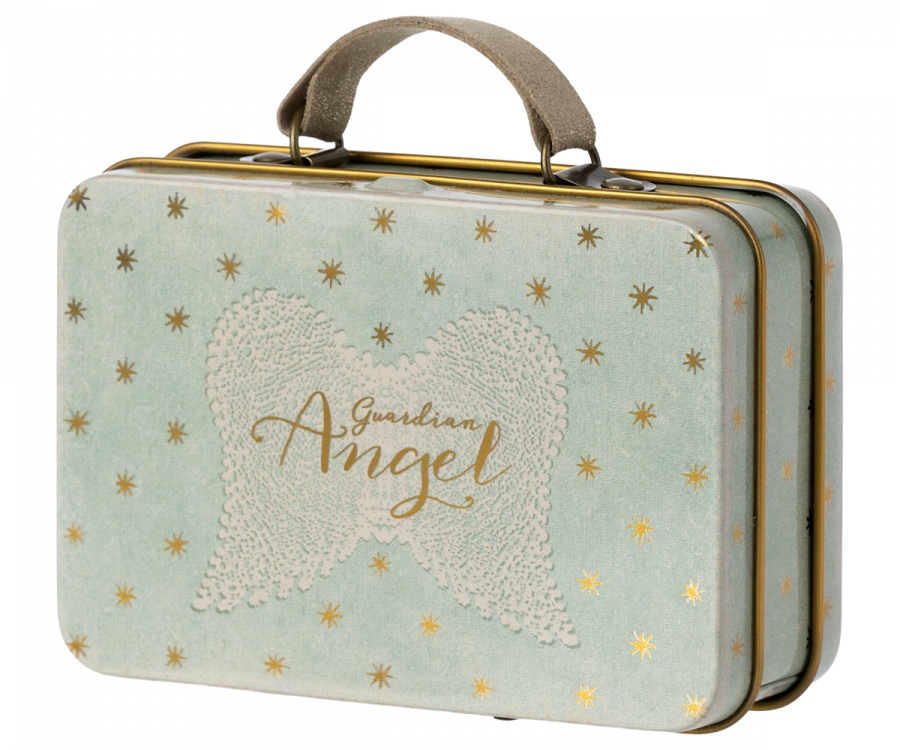 Jucarie textila - Angel mouse in suitcase - Maileg - ziani.ro ziani.ro Maileg
