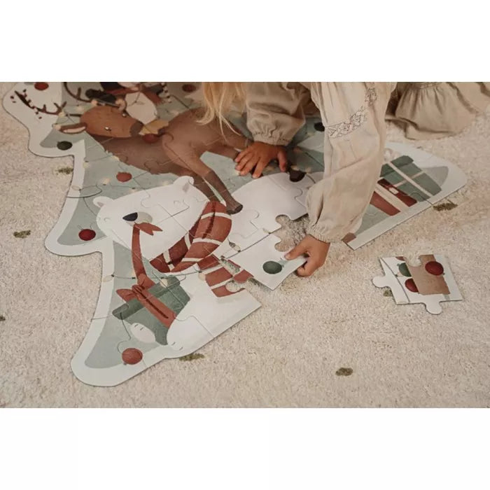 Puzzle XL din carton FSC - Editie speciala de Craciun - Little Dutch - ziani.ro ziani.ro Little Dutch