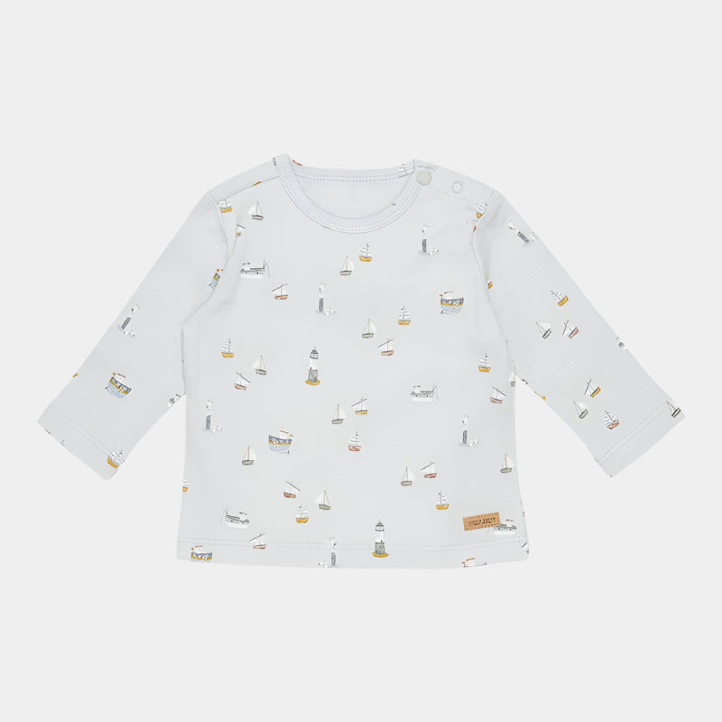 bluza-bumbac-organic-sailors-bay-blue-little-dutch