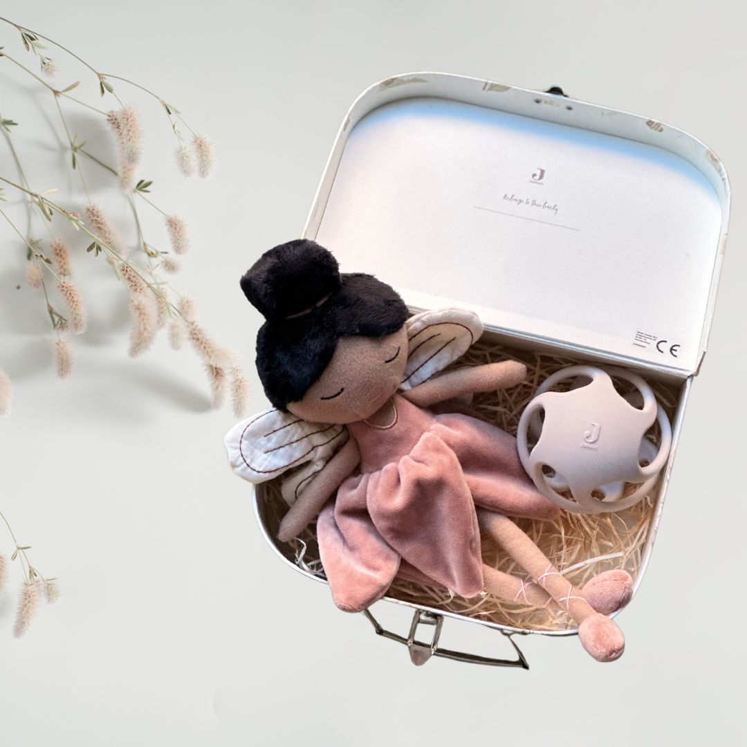Set cadou pentru bebelusi in valiza decorativa - Fairy Mae - Jollein