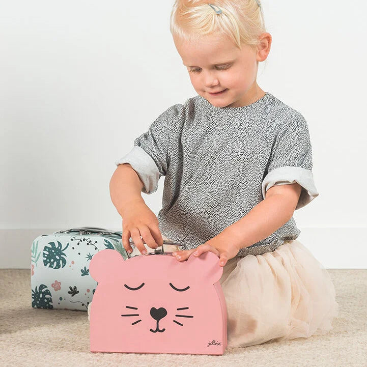 Set cadou Hoppy Nap pentru bebeluși în valiză decorativă - Jollein