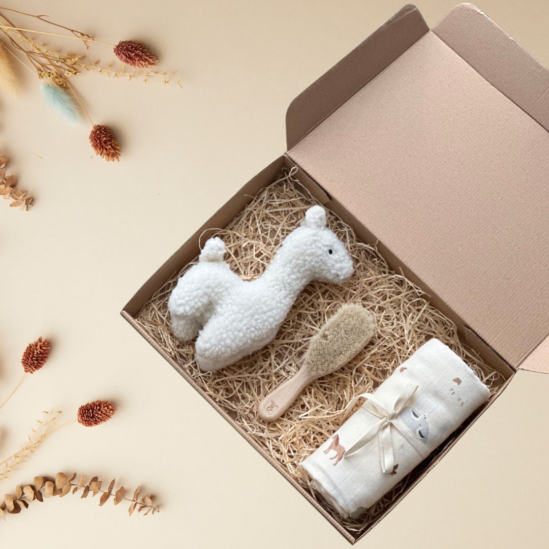Cutie cadou Llama Hug pentru nou-născuți - Jollein