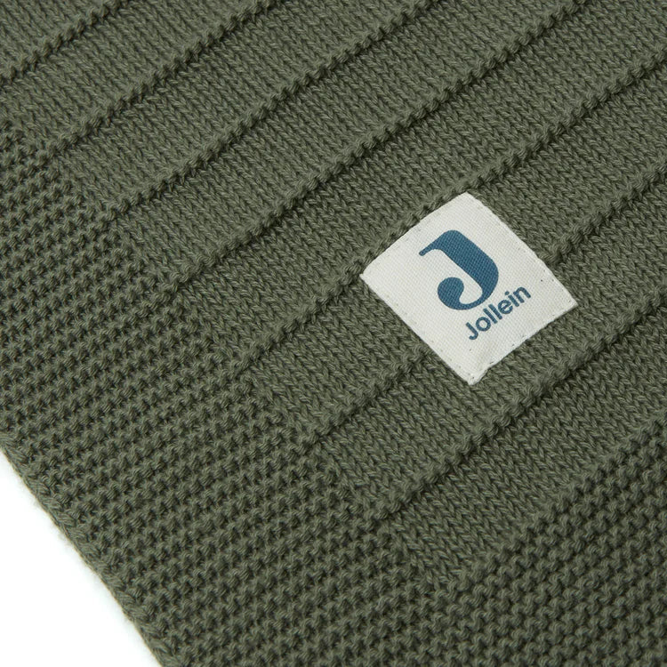 516-522-67010_8717329370517_patura-din-bumbac-organic-100-x-150-cm-pure-knit-leaf-green