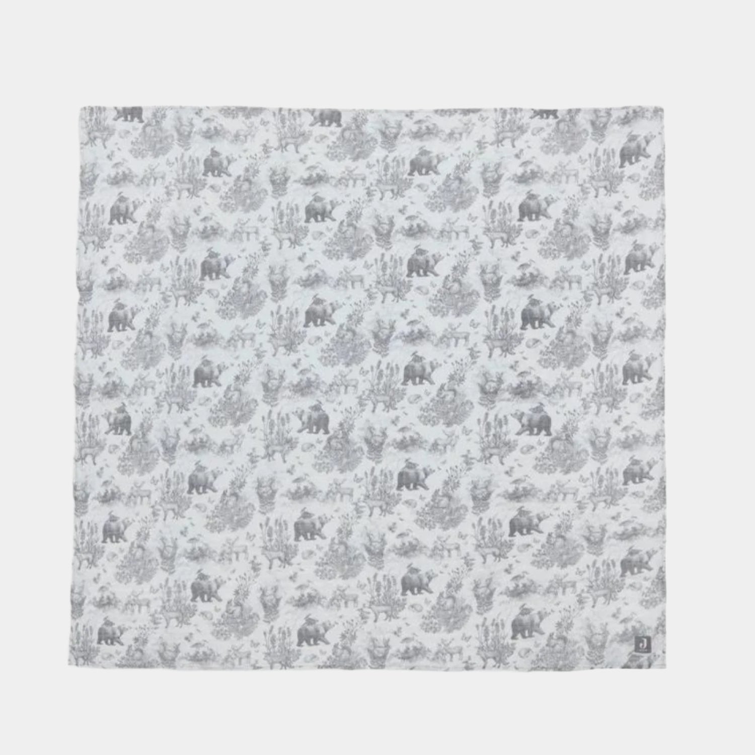 535-852-66054-8717329365544-Muselina-din-Bumbac-Pimpelmees-Forest-Animals-115x115-cm-Jollein