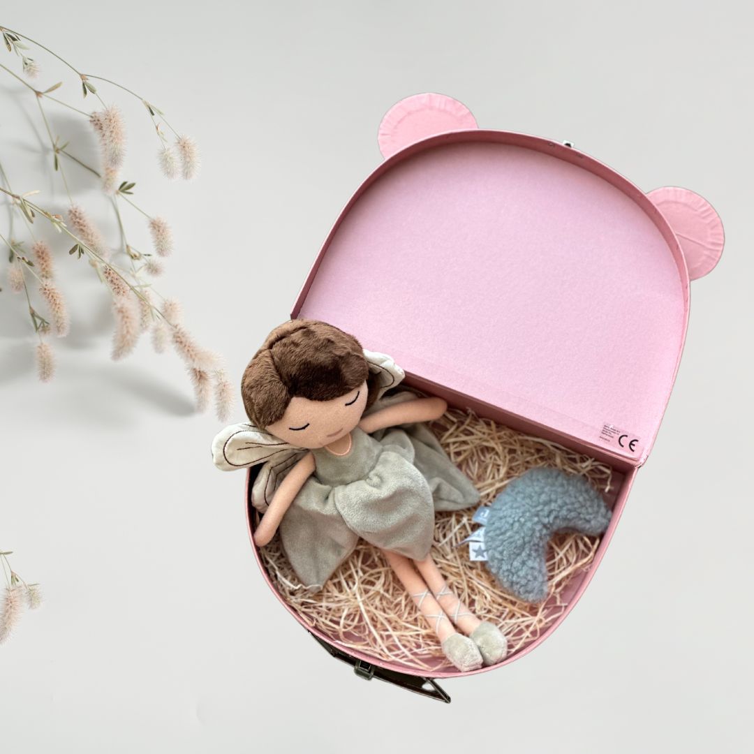 Set cadou Little Love pentru bebeluși în valiză decorativă - Jollein