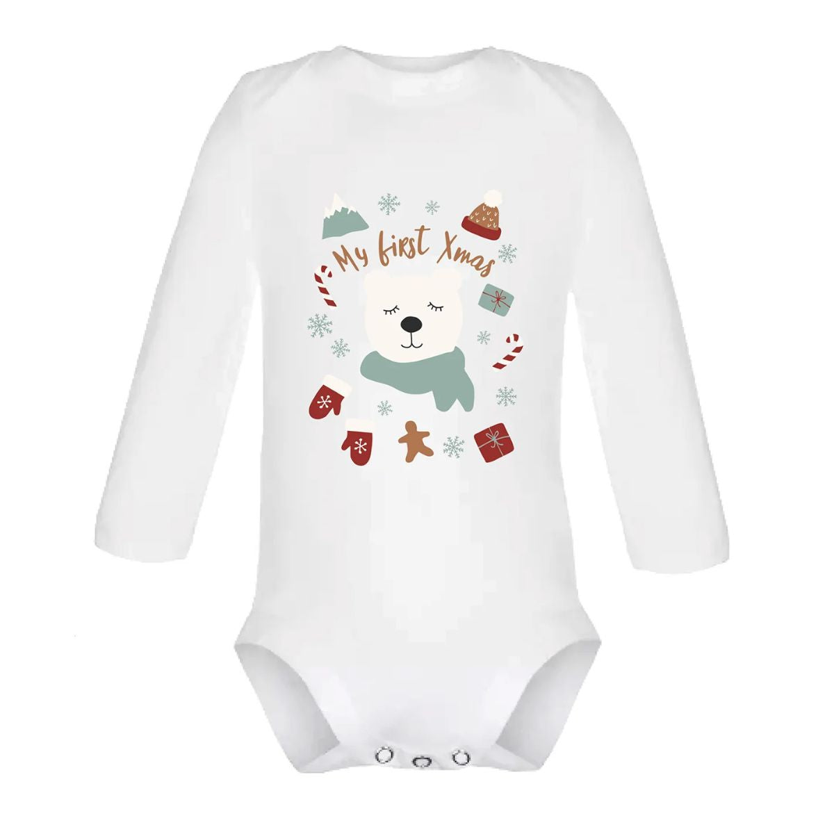 8913101-body-din-bumbac-organic-cu-maneci-my-first-xmas-kikadu