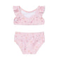 Costum de baie cu doua piese cu protectie UV 50+ - Little Pink Flowers - Little Dutch