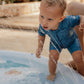 Costum de baie intreg copii cu protectie UV 50+ - Sea Life Blue - Little Dutch