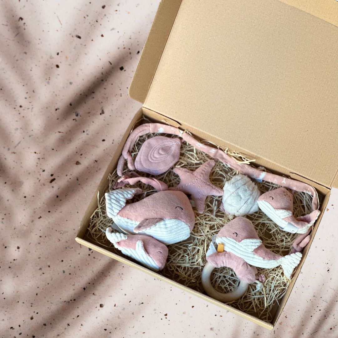 Cutie cadou pentru bebelusi - Ocean Pink - Aquatic Oasis - Little Dutch
