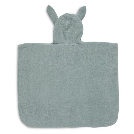 Halat de Baie tip Poncho din Bumbac Ash Green - Jollein