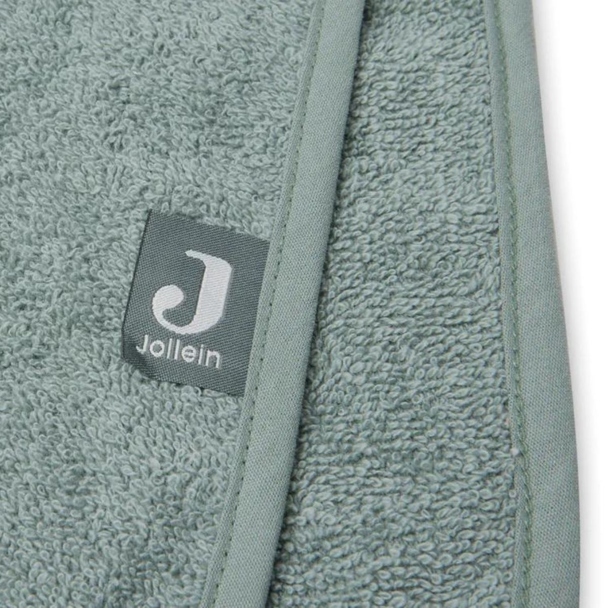 Halat de Baie tip Poncho din Bumbac Ash Green - Jollein