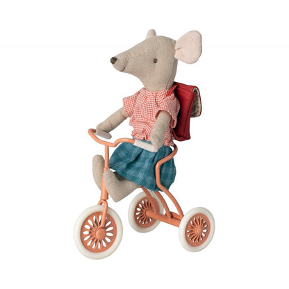 Jucărie Maileg Tricycle Mouse Big Sister pentru copii