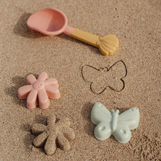 Jucarii pentru Plaja cu Forme pentru Nisip Flowers & Butterflies - Little Dutch