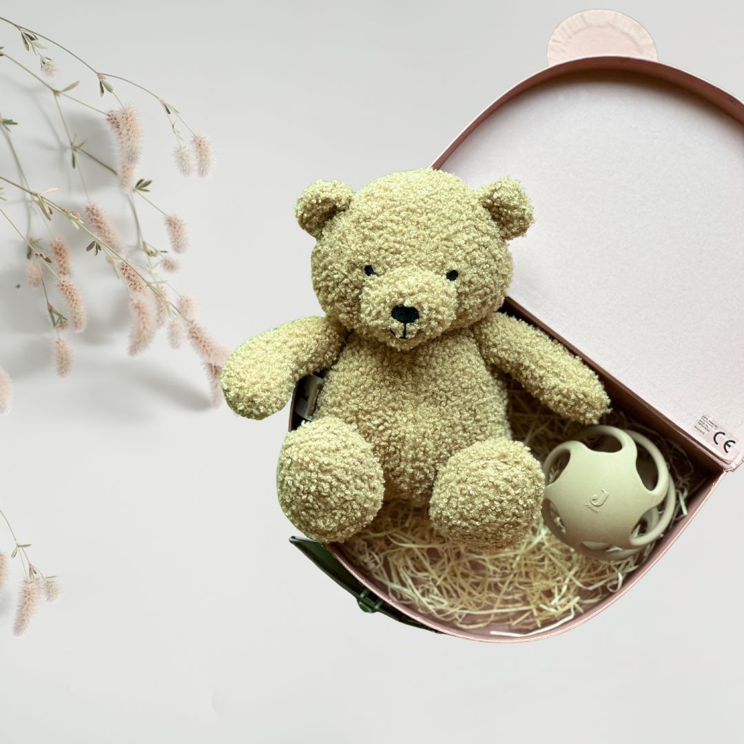 Set cadou pentru bebelusi in valiza decorativa - Bear in Wonderland - Jollein