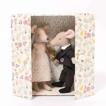 Soricei Maileg Wedding mice couple in box - Maileg