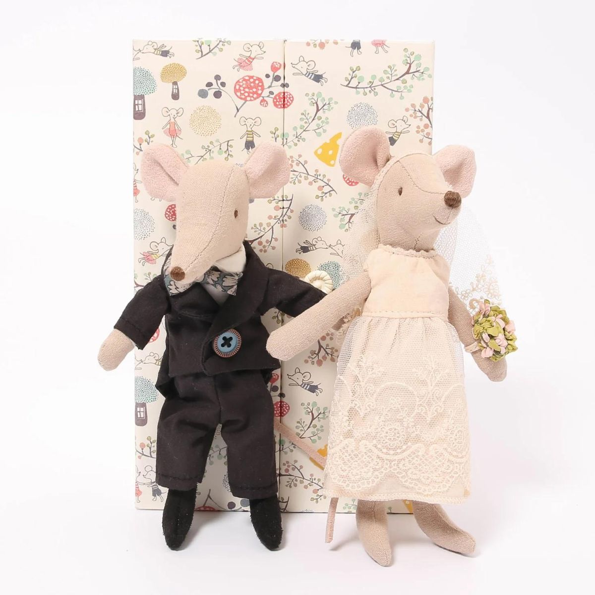 Soricei Maileg Wedding mice couple in box - Maileg