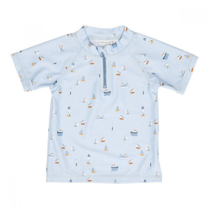 Tricou anti-UV Sailors Bay Blue pentru copii de la Little Dutch