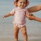 Tricou cu protectie UV 50+ - Little Pink Flowers - Little Dutch