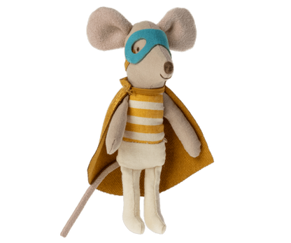 Jucarie textila - Super hero mouse - Little brother in matchbox - Maileg - ziani.ro ziani.ro Maileg