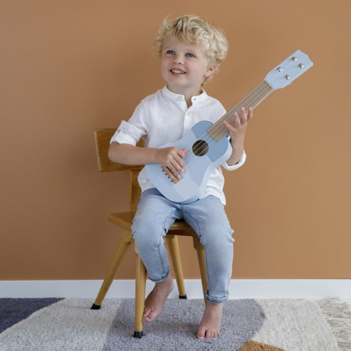 Instrument muzical - chitara din lemn - albastra - Little Dutch - ziani.ro ziani.ro Little Dutch