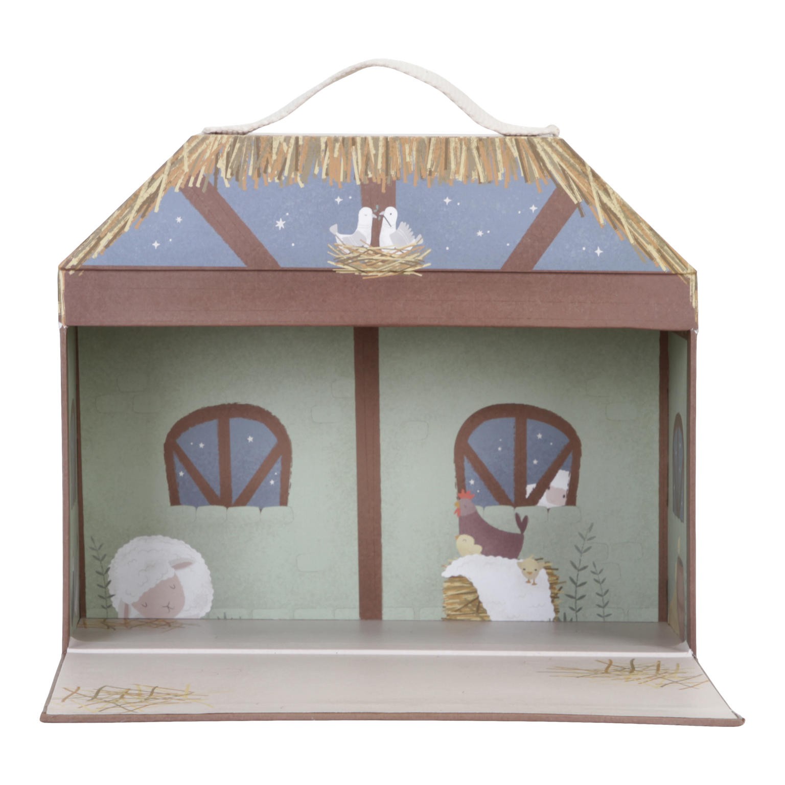 Figurine din lemn in cutie portabila - Scena Nasterii de Craciun - Little Dutch - ziani.ro ziani.ro Little Dutch