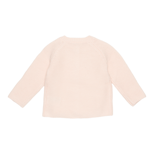 Cardigan tricotat pentru bebelusi - Pink - Flowers & Butterflies - Little Dutch - ziani.ro ziani.ro Little Dutch